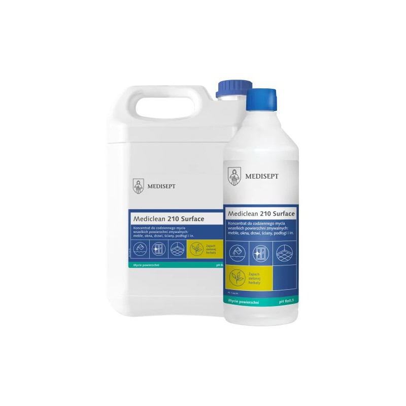 Mediclean 210 Surface Zielona herbata - preparatdo codziennego mycia - 5L Mediclean 210 Surface Zielona herbata - preparatdo codziennego mycia - 5L