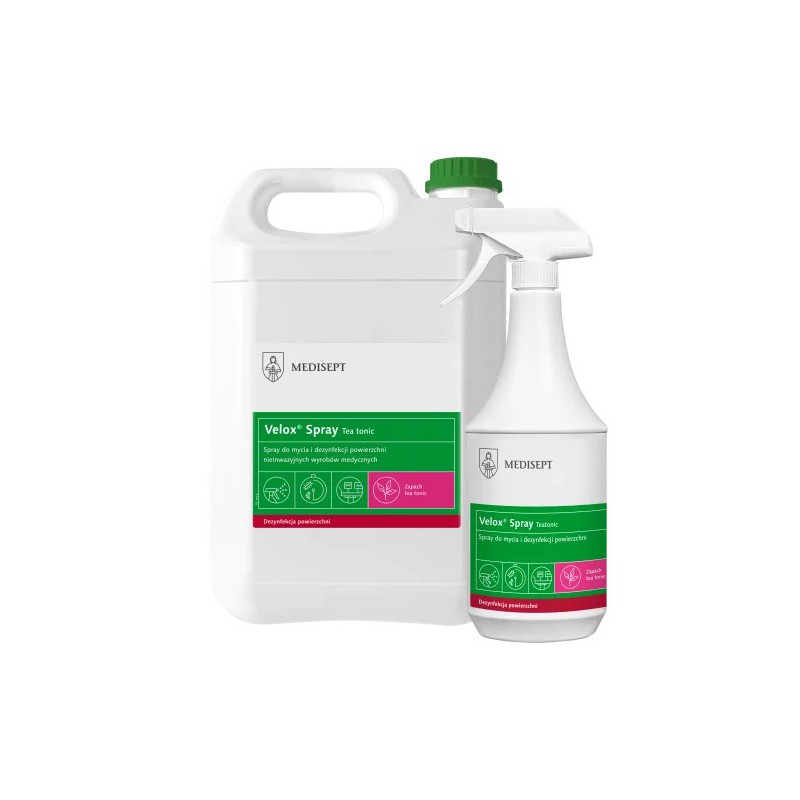 Velox Spray Tea tonic - preparat do szybkiej dezynfekcji powierzchni - 1L Velox Spray Tea tonic - preparat do szybkiej dezynfekcji powierzchni - 1L