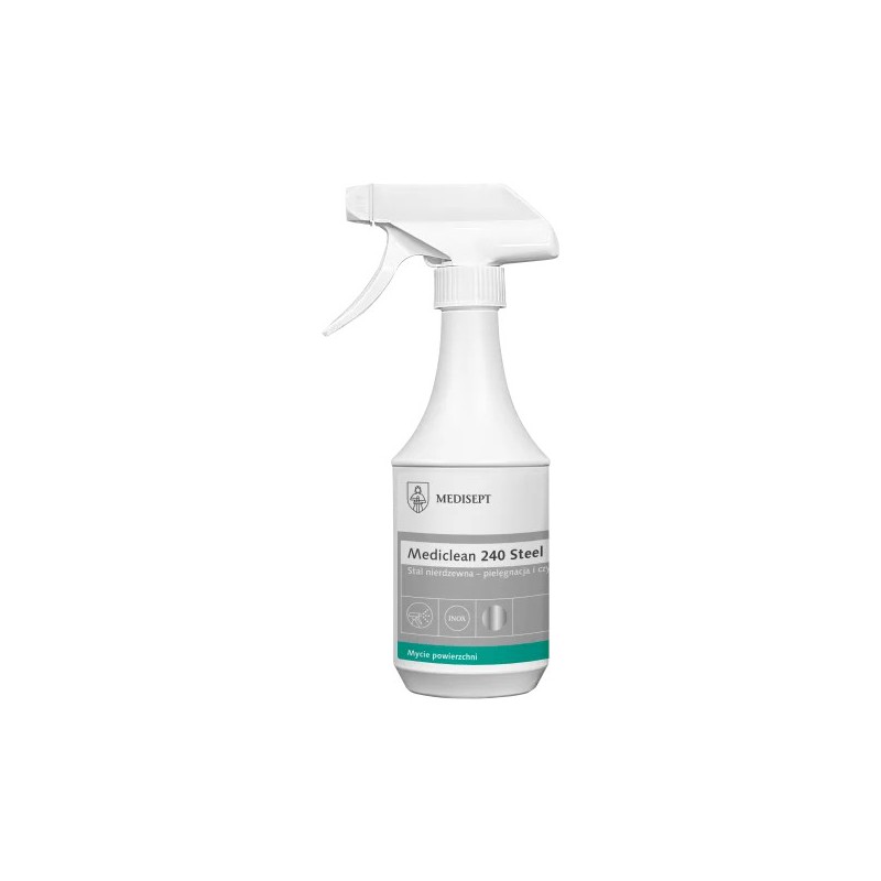 Mediclean 240 Steel - preparat do stali nierdzewnej 500ml Mediclean 240 Steel - preparat do stali nierdzewnej 500ml